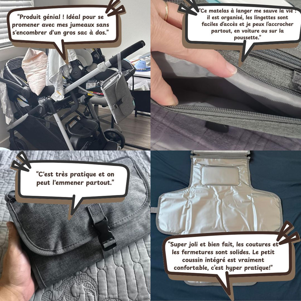Matelas à langer nomade : Liberté et tranquillité lors de vos sorties