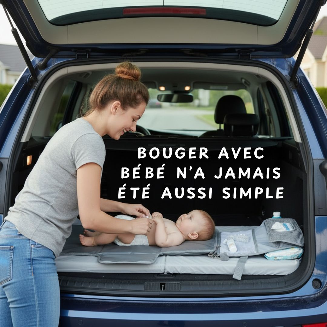 Matelas à langer nomade : Liberté et tranquillité lors de vos sorties