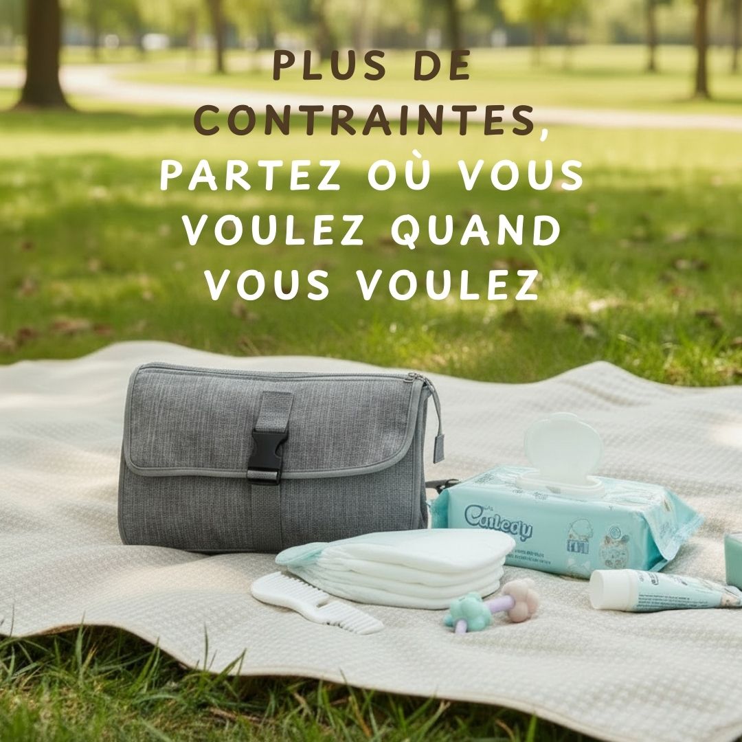 Matelas à langer nomade : Liberté et tranquillité lors de vos sorties